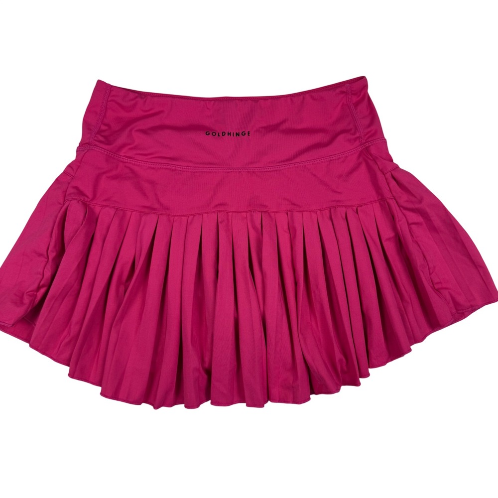 Goldhinge Pleated Tennis Skort Magenta Pink Athletic Mini Skirt Skort Sz S